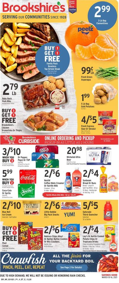 Brookshires Weekly Ad Flyer March 10 to March 16