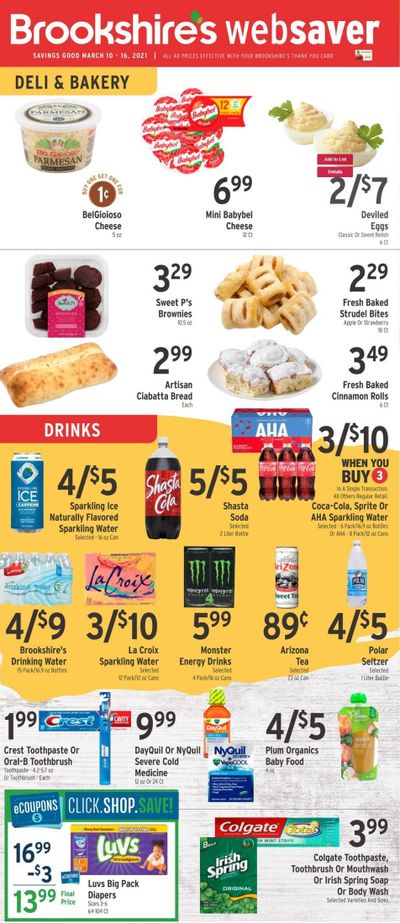 Brookshires Weekly Ad Flyer March 10 to March 16