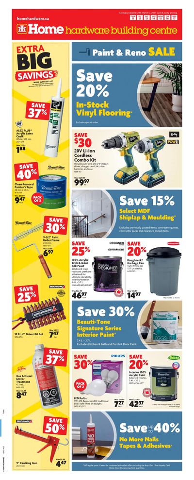 Home Hardware Building Centre (Atlantic) Flyer March 11 to 17