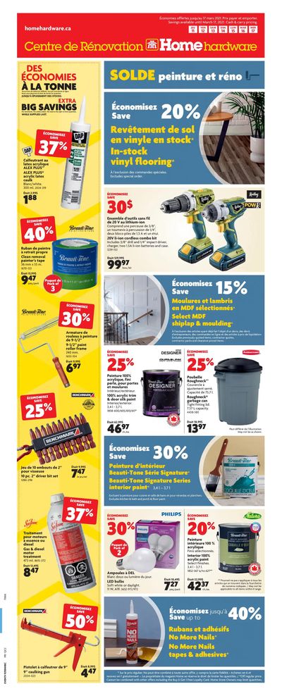 Home Hardware Building Centre (QC) Flyer March 11 to 17