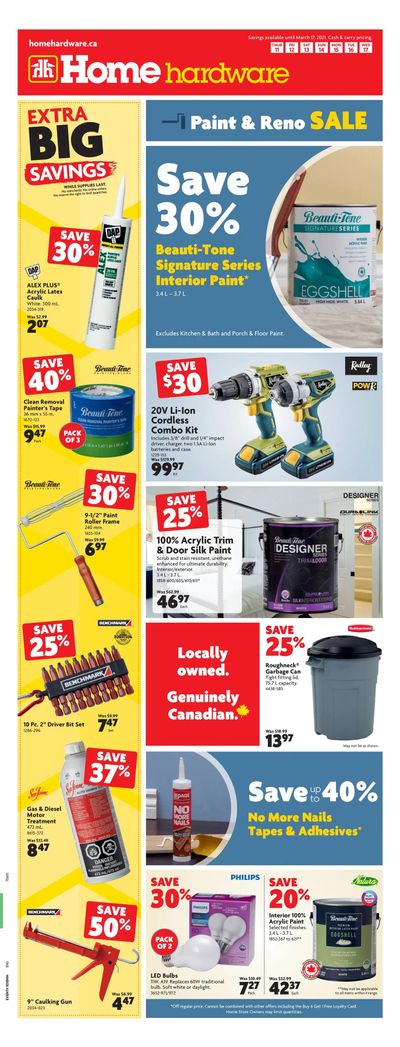 Home Hardware (BC) Flyer March 11 to 17