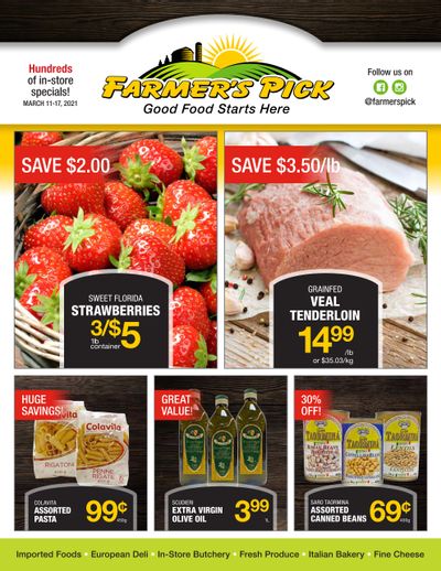 Farmer's Pick Flyer March 11 to 17