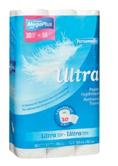 Bathroom Tissue, 30 units For $9.99 At Jean Coutu Canada 