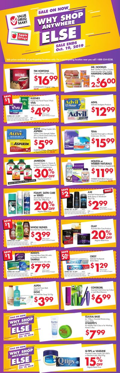 Apple Drugs Flyer October 13 to 19