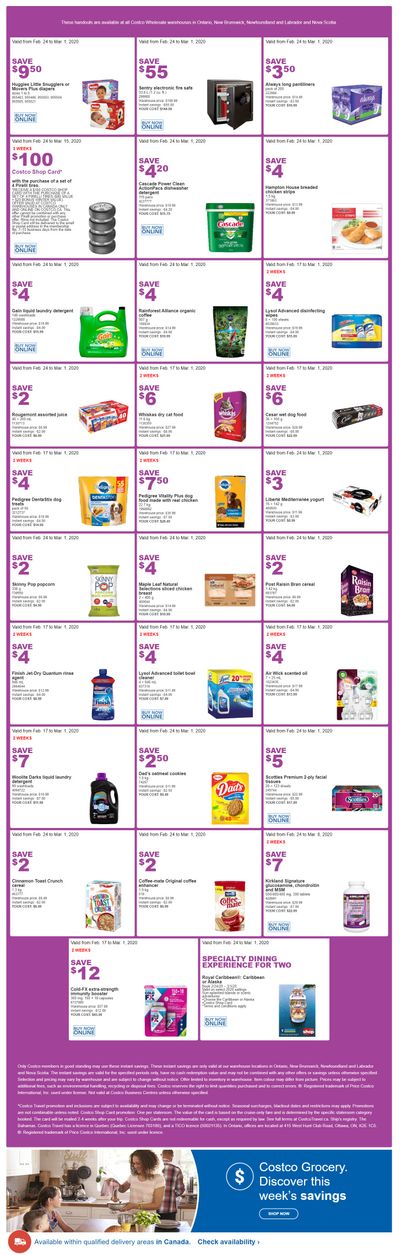 Costco (ON & Atlantic Canada) Weekly Savings February 24 to March 1