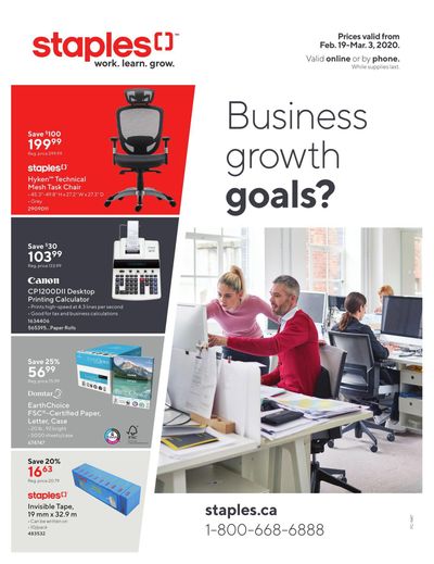Staples Business Flyer February 19 to March 3
