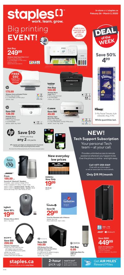 Staples Flyer February 26 to March 3