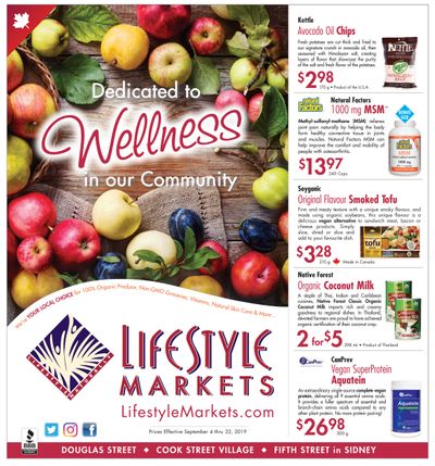 Lifestyle Markets Flyer September 4 to 22
