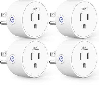 Smart Plug Mini WiFi Outlet Wireless Socket Compatible with Alexa, Echo,Google Home and IFTTT, ZOOZEE Smart Plug WiFi Socket on Sale for $54.49 at Amazon Canada