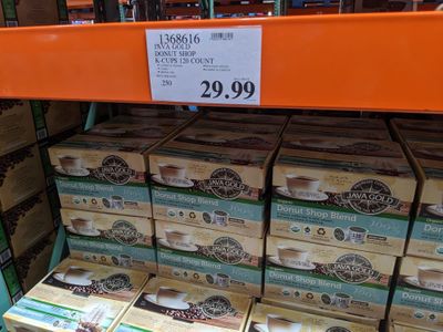 Java Gold Donut Shop Blend K-cup 120 count on Sale for $29.99 at Costco Canada