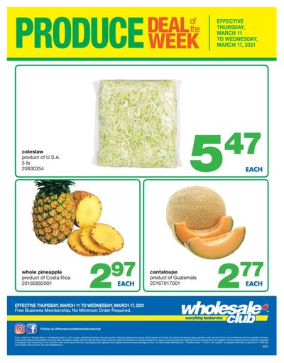 Wholesale Club (West) Produce Deal of the Week Flyer March 11 to 17