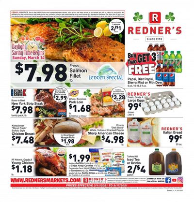 Redner's Markets Weekly Ad Flyer March 11 to March 17