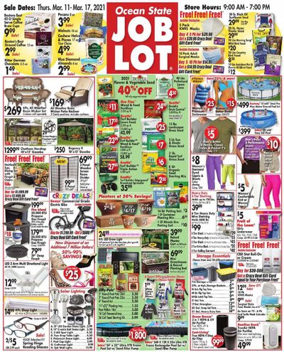 Ocean State Job Lot Weekly Ad Flyer March 11 to March 17