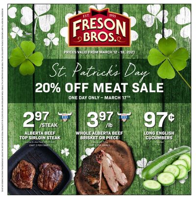 Freson Bros. Flyer March 12 to 18