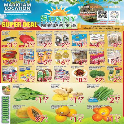 Sunny Foodmart (Markham) Flyer March 12 to 18
