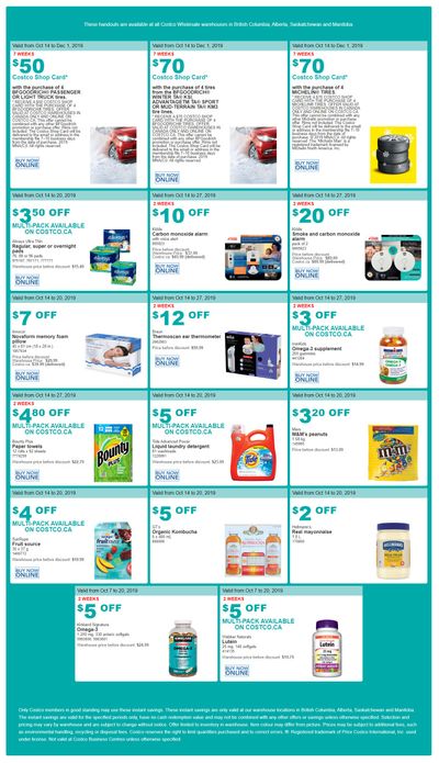 Costco (BC, AB, SK and MB) Weekly Savings October 14 to 20