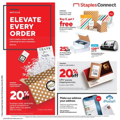 Staples Weekly Ad Flyer March 14 to March 20