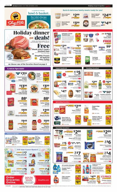 ShopRite (CT, DE, MD, NJ, NY, PA) Weekly Ad Flyer March 14 to March 20