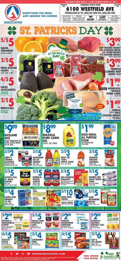 Associated Supermarkets Weekly Ad Flyer March 12 to March 18