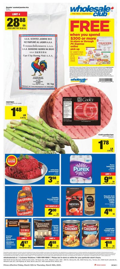 Real Canadian Wholesale Club Flyer March 12 to 18