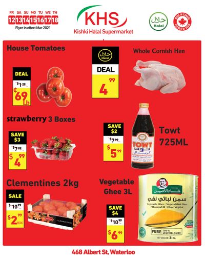 Kishki Halal Supermarket Flyer March 12 to 18