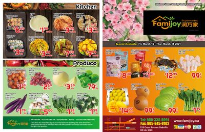 Famijoy Supermarket Flyer March 12 to 18