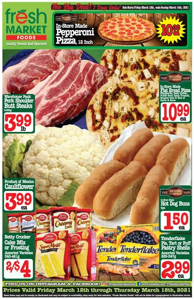 Fresh Market Foods Flyer March 12 to 18 Fresh Market Foods Flyer March 12 to 18