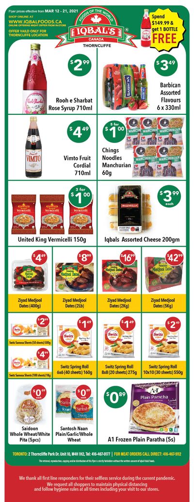 Iqbal Foods Flyer March 12 to 21