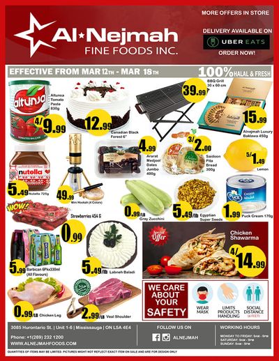 Alnejmah Fine Foods Inc. Flyer March 12 to 18