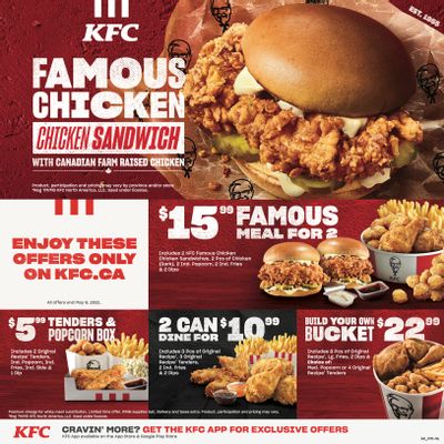 KFC Canada Coupons (NF), until May 9, 2021