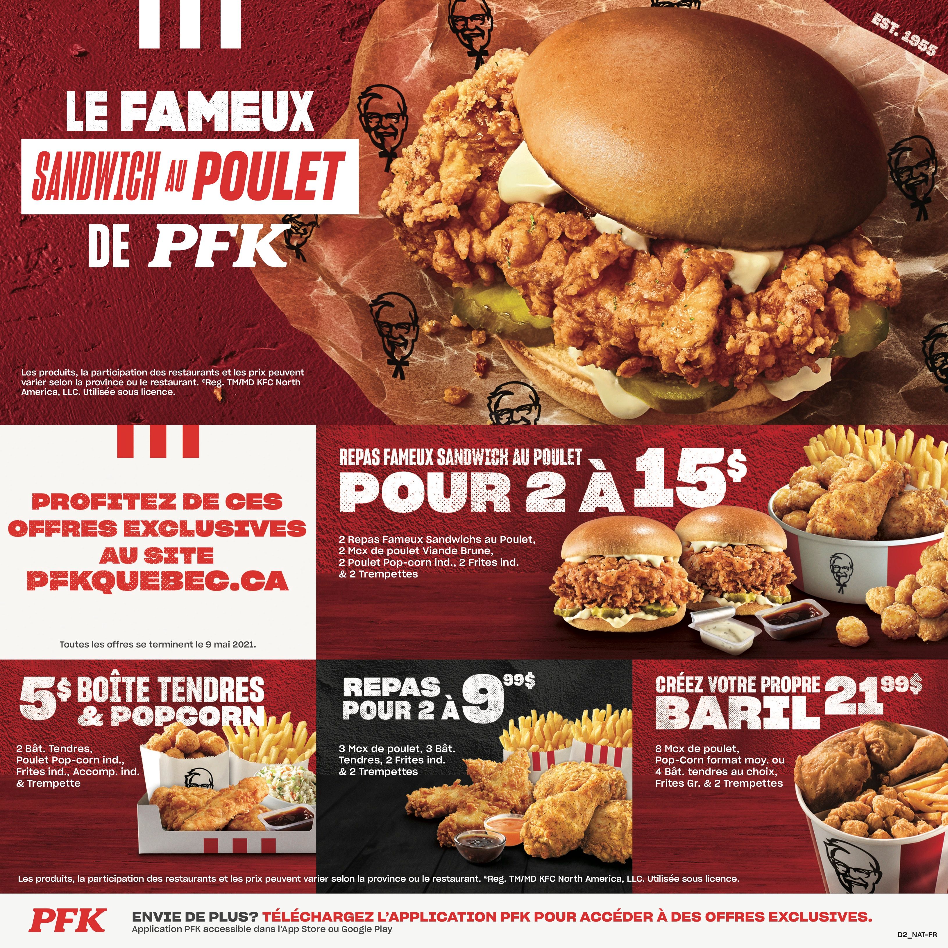 kfc canada coupons quebec gatineau until may 9 2021