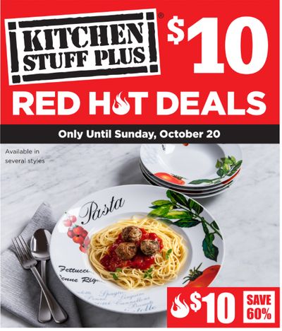 Kitchen Stuff Plus Canada Red Hot Sale: $10 Deals, Save 67% on The Rock Classic Frypan+ More Flyer’s Offers