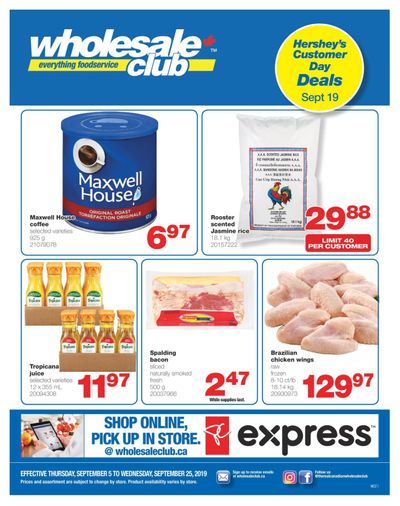 Wholesale Club (West) Flyer September 5 to 25