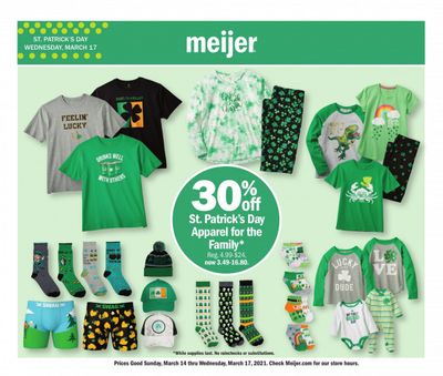 Meijer (IL, IN, KY, MI, OH, WI) Weekly Ad Flyer March 14 to March 17