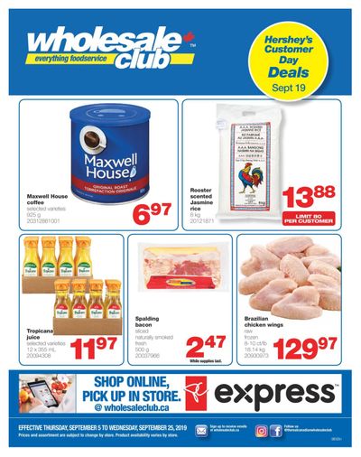 Wholesale Club (ON) Flyer September 5 to 25