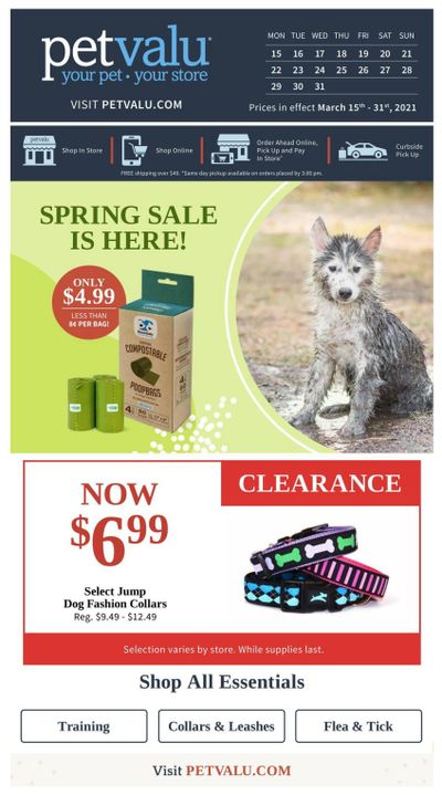 Pet Valu Flyer March 15 to 31