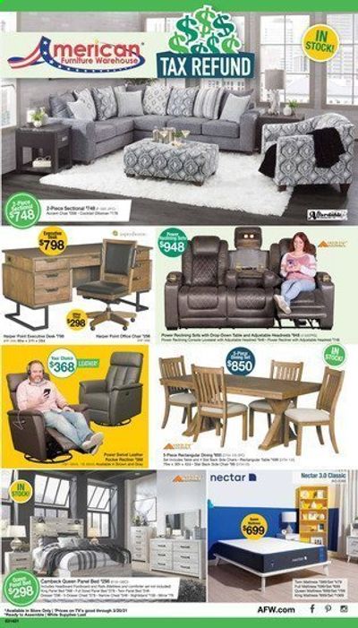 American Furniture Warehouse Weekly Ad Flyer March 14 to March 20