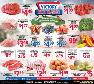 Victory Meat Market Flyer February 25 to 29