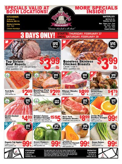Dutchies Fresh Market Flyer February 27 to March 4