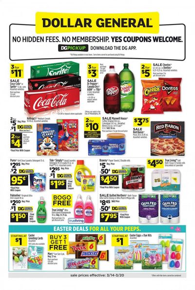 Dollar General (LA) Weekly Ad Flyer March 14 to March 20