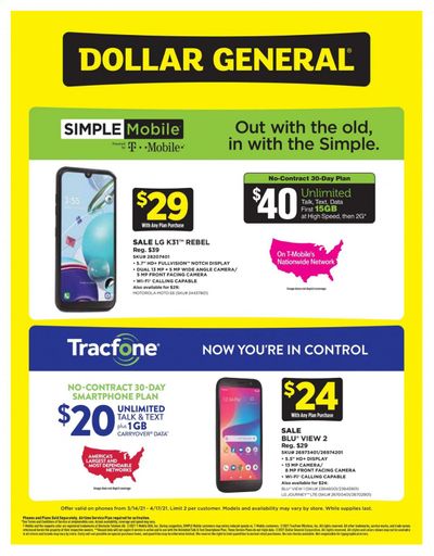 Dollar General Weekly Ad Flyer March 14 to March 20