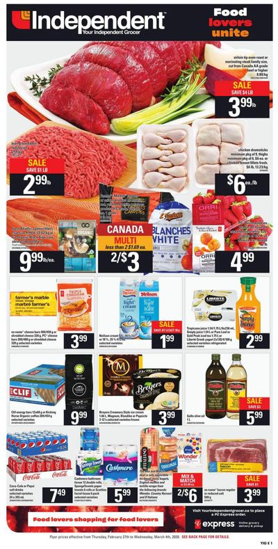 Independent Grocer (ON) Flyer February 27 to March 4