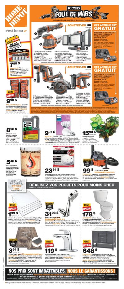 Home Depot (QC) Flyer February 27 to March 4