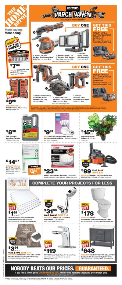 Home Depot (ON) Flyer February 27 to March 4