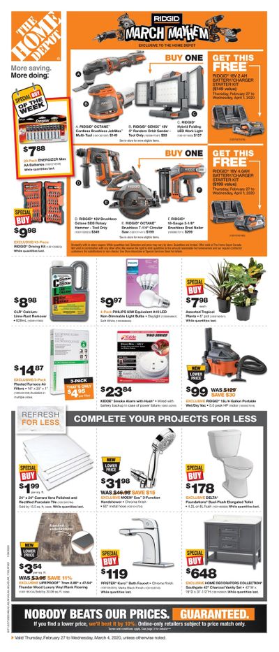 Home Depot (BC) Flyer February 27 to March 4