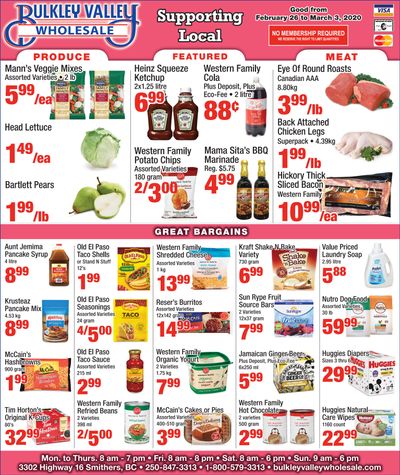 Bulkley Valley Wholesale Flyer February 26 to March 3