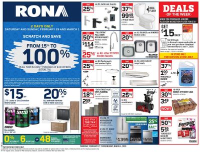 Rona (ON) Flyer February 27 to March 4