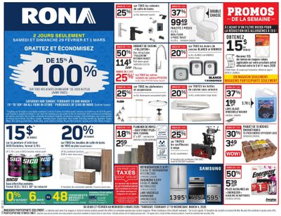 Rona (QC) Flyer February 27 to March 4