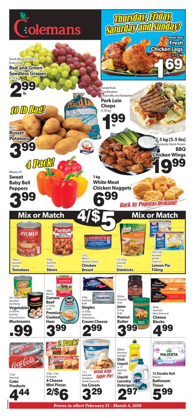 Coleman's Flyer February 27 to March 4