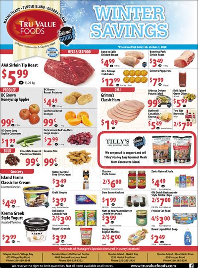 Tru Value Foods Flyer February 26 to March 3